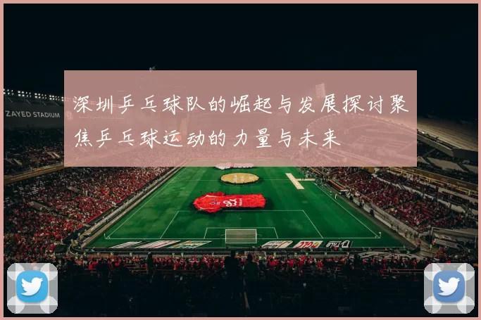 深圳乒乓球队的崛起与发展探讨聚焦乒乓球运动的力量与未来